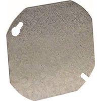 Southwire 54C1-UPC Flat Blank Cover, 0.06 in L, 4 in W, Octagonal, Steel, Silver, Galvanized