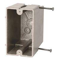 fiberglassBOX 1099-N Electrical Box, 1 -Gang, 2 -Outlet, 4 -Knockout, Fiberglass Reinforced Polyester BMC