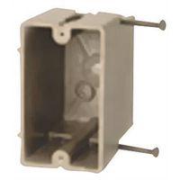 fiberglassBOX 1098-N Electrical Box, 1 -Gang, Fiberglass Reinforced Polyester BMC, Beige/Tan, Wall Mounting