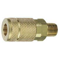 Tru-Flate 13-125 Coupler, 1/4 in, MNPT, Brass