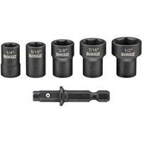 DEWALT DWADND-5 Nut Driver Set, 5-Piece, Steel, Black