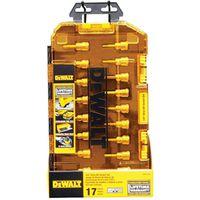 DEWALT DWMT73806 Socket Set, 17-Piece, Chrome Vanadium, Polished Chrome Vanadium