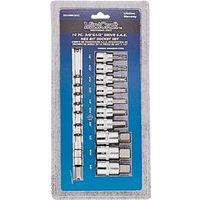 Vulcan TS1010S-P Socket Set, Chrome Vanadium Steel, Chrome