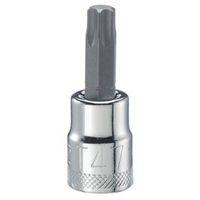 DEWALT DWMT74618OSP Torx Bit Socket, T47 Tip, 3/8 in Drive, Polished Chrome Vanadium