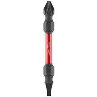 Milwaukee SHOCKWAVE 48-32-4312 Power Bit, #2, T25 Drive, Phillips, Torx Drive, 1/4 in Shank, Hex Shank, 2-3/8 in L