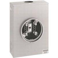 Square D URTRS213B Meter Socket, 1-Phase, 200 A, 600 V, 4-Jaw, Overhead, Underground Cable Entry, NEMA 3R Enclosure