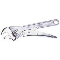 STANLEY 85-610 Adjustable Wrench, 10 in OAL, 1-1/4 in Jaw, Steel, Chrome, Plain-Grip Handle