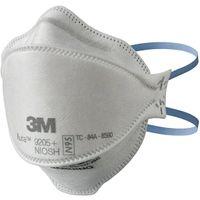 3M Aura Series 9205P-10-DC 3-Panel Particulate Respirator, One-Size Mask, N95 Filter Class, 95 % Filter Efficiency