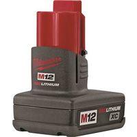Milwaukee 48-11-2402 Rechargeable Battery Pack, 12 V Battery, 3 Ah, Includes: Sturdy Base