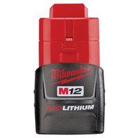 Milwaukee 48-11-2401 Compact Rechargeable Battery Pack, 12 V Battery, 1.5 Ah