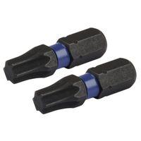 Irwin IWAF31TX302 Insert Bit, T30 Drive, Torx Drive, 1/4 in Shank, Hex Shank, 25 mm L, Steel