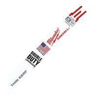 Milwaukee 48-00-5186 Reciprocating Saw Blade, 3/4 in W, 6 in L, 24 TPI