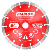 Diablo DMADS0600 Series Saw Blade, Cut-Off Disc Blade, 6 in Dia, Segmented Rim