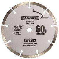 Rockwell RW9283 Circular Saw Blade, 4-1/2 in Dia, 3/8 in Arbor, 60-Teeth