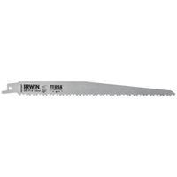Irwin IWAR596P Reciprocating Saw Blade, 0.74 in W, 9 in L, 5/6 TPI, HSS Cutting Edge
