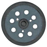 Makita 743081-8 Backing Pad with Hook and Loop Attachment, 5 in Dia, Rubber