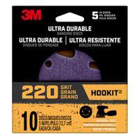 3M 27252 Power Sanding Disc, 5 in Dia, 220 Grit, Fine, Ceramic Abrasive, Universal
