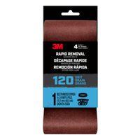 3M 27394 Sanding Belt, 3 in W, 24 in L, 120 Grit, Aluminum Oxide Abrasive