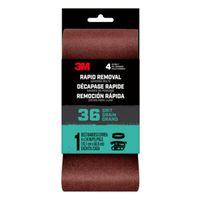 3M 27398 Sanding Belt, 3 in W, 18 in L, 36 Grit, Aluminum Oxide Abrasive