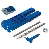 Kreg KPHJ320 Pocket Hole Jig, 1/2 to 1-1/2 in Clamping, 2-Guide Hole, Nylon/Steel/Thermoplastic Elastomer