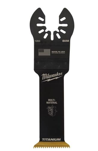Milwaukee 49-25-1203 Blade, 1-1/4 in, 1-5/8 in D Cutting, HCS/Titanium