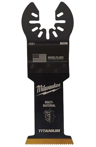 Milwaukee 49-25-1233 Blade, 1-3/8 in, 1-5/8 in D Cutting, HCS/Titanium, 3/PK