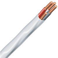 Southwire 14/3NM-WGX100 Sheathed Cable, 14 AWG Wire, 3-Conductor, 100 ft L, Copper Conductor, PVC Insulation