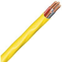 Southwire 12/3NM-WGX50 Sheathed Cable, 12 AWG Wire, 3-Conductor, 50 ft L, Copper Conductor, PVC Insulation