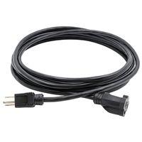PowerZone OR532708 Extension Cord, 8 ft L, Black