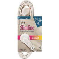 CCI 2237 Extension Cord, 16/2 AWG Cable, 13 ft L, 13 A, 125 V, White