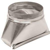 Lambro 138 Range Hood Transition, Round, 3-1/4 in W to 7 in Dia x 10 in L Dimensions, Aluminum