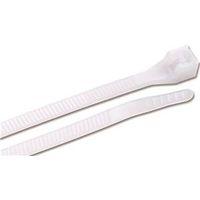 Gardner Bender 45-312 Cable Tie, 3 in Max Bundle Dia, Double-Lock Locking, 6/6 Nylon, Natural, 11 in L, 12/BAG
