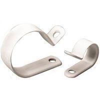 Gardner Bender PPC-1525 Cable Clamp, 1/4 in Max Bundle Dia, Plastic, White