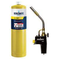 BernzOmatic TS8000BZKC Torch Kit, Propane, Trigger Igniter, 3400 deg F Propane, 3600 deg F MAPP