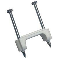 Gardner Bender PS-1550T Cable Staple, 1/2 in W Crown, Plastic/Polyethylene, 15 PK