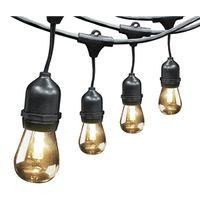 Feit Electric SL30-15/RGBW String Light, 120 V, 15-Lamp, LED Lamp, Blue/Green/Red/Vintage White Lamp, 30 ft L