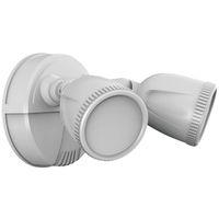 PowerZone O-G1200D-PW Security Light, 110/240 V, 15 W, 2-Lamp, LED Lamp, Daylight Light, 1200 Lumens