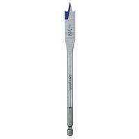 Irwin 88808 Spade Drill Bit, 1/2 in Dia, 6 in OAL, Flat Flute, 1/4 in Dia Shank, Hex Shank