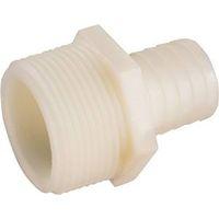 Anderson Metals 53701-1616 Hose Adapter, 1 in, Barb, 1 in, MIP, 150 psi Pressure, Nylon