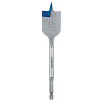 Irwin 88820 Spade Drill Bit, 1-1/4 in Dia, 6 in OAL, Flat Flute, 1/4 in Dia Shank, Hex Shank