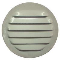 Maurice Franklin RLW-100 2 Mini Louver with Insect Screen, 2.391 in W, Round, Aluminum, White
