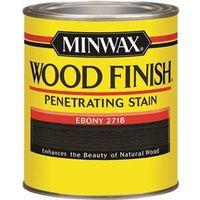 Minwax 70013444 Wood Stain, Ebony, Liquid, 1 qt, Can