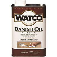 Watco 65541 Danish Oil, Light Walnut, Liquid, 1 qt, Can