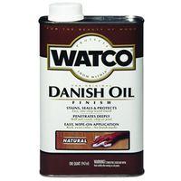 Watco A65741 Danish Oil, Natural, Liquid, 1 qt, Can
