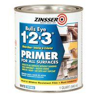 Zinsser 02004 Primer, 450 sq-ft/gal Coverage Area, White, 1 qt
