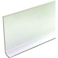 M-D 75507 Wall Base, 120 ft L, 4 in W, Vinyl, White