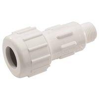 NDS CPA-0500 Pipe Adapter, 1/2 in, Compression x MPT, PVC, White, SCH 40 Schedule, 150 psi Pressure