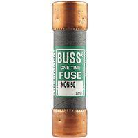Bussmann NON-50 Fuse, 50 A, 250 VAC, 125 VDC, 50 kA Interrupt, Melamine Body, Cartridge Fuse, 10/PK