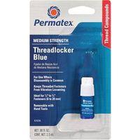 Permatex 24206 Threadlocker, Liquid, Mild, Blue, 2.5 mL Bottle