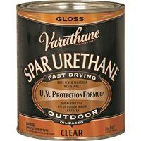 Varathane 9041H Polyurethane Wood Finish Paint, Gloss, Liquid, Clear, 1 qt, Can